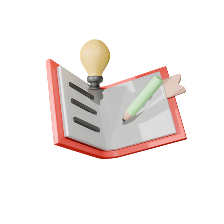 Libro creativo  3D Icon