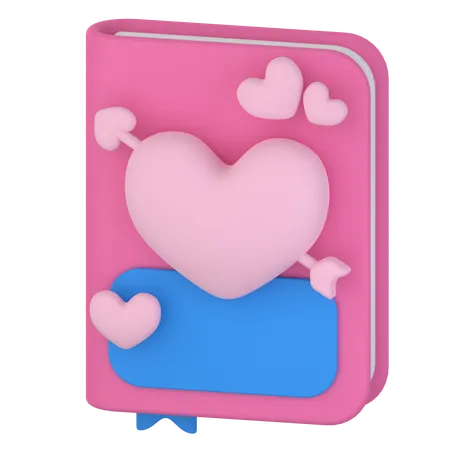 Libro de amor  3D Icon