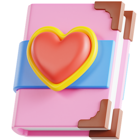 Libro de amor  3D Icon