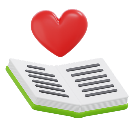 Libro de amor  3D Icon