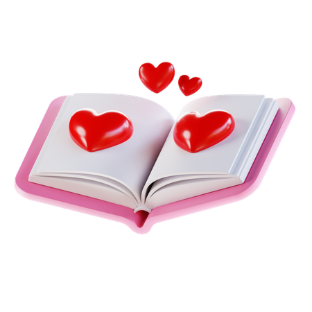 Libro de amor  3D Icon