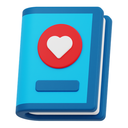 Libro de amor  3D Icon