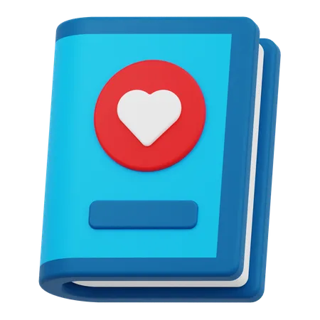 Libro de amor  3D Icon