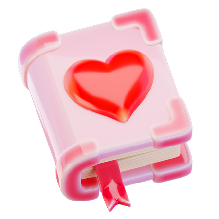 Libro de amor  3D Icon