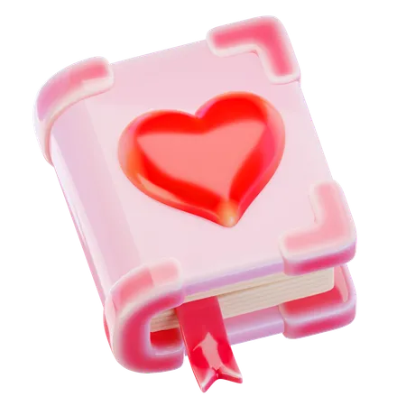 Libro de amor  3D Icon