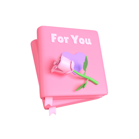 Libro de amor  3D Icon