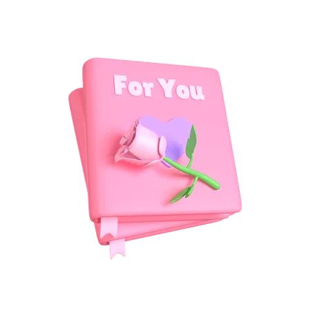 Libro de amor  3D Icon