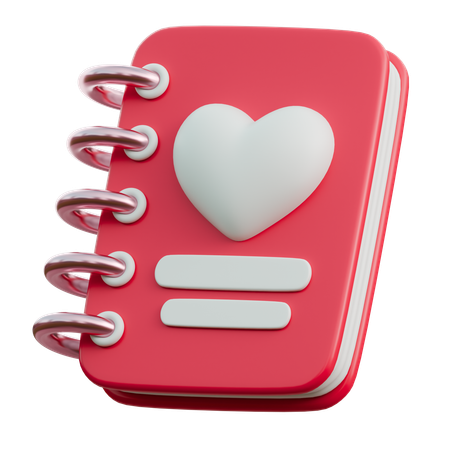 Libro de amor  3D Icon