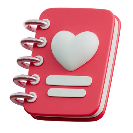 Libro de amor  3D Icon