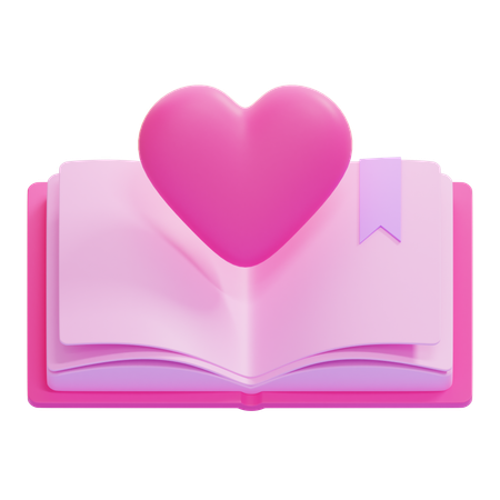 Libro de amor  3D Icon