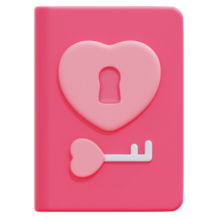 Libro de amor  3D Icon