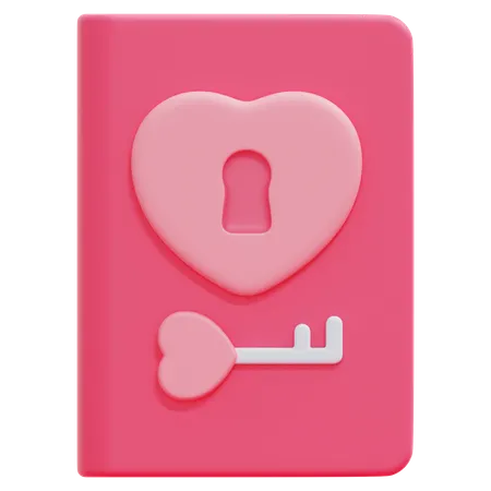 Libro de amor  3D Icon