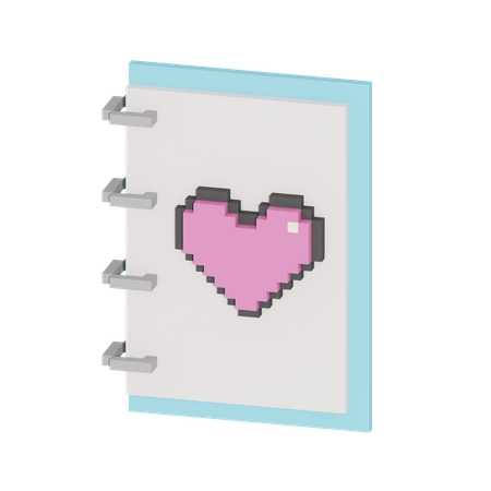 Libro de amor  3D Icon