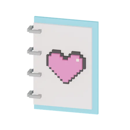 Libro de amor  3D Icon