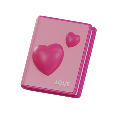 Libro de amor  3D Icon