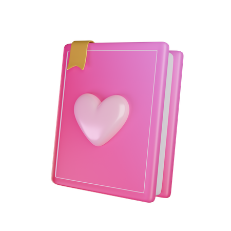 Libro de amor  3D Icon