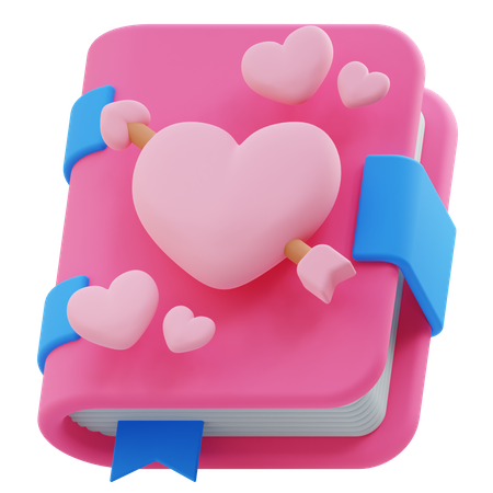 Libro de amor  3D Icon