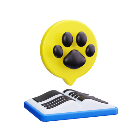 Libro de animales  3D Icon