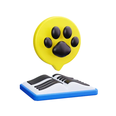 Libro de animales  3D Icon