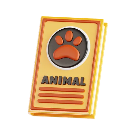 Libro de animales  3D Icon