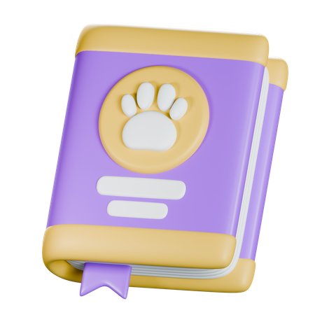 Libro de animales  3D Icon