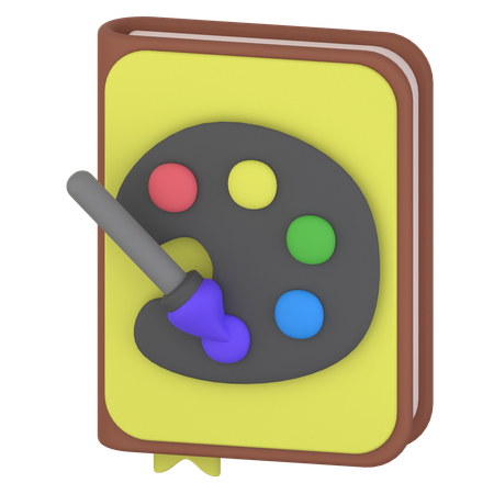 Libro de arte  3D Icon