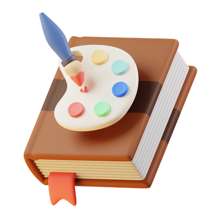 Libro de arte  3D Icon