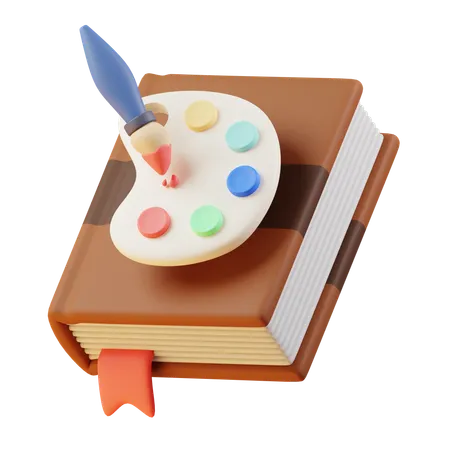 Libro de arte  3D Icon