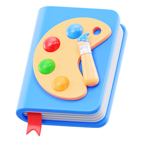 Libro de arte  3D Icon