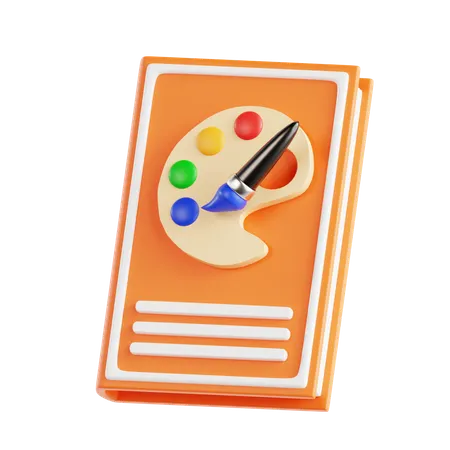 Libro de arte  3D Icon