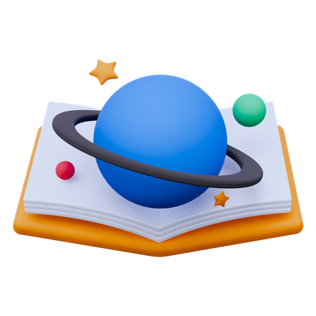 Libro de astronomia  3D Icon