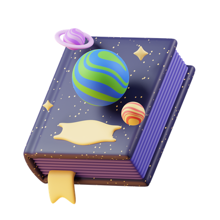 Libro de astronomia  3D Icon