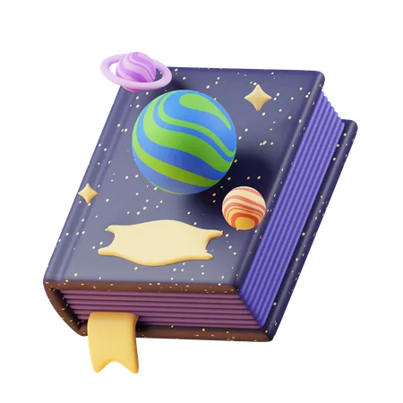 Libro de astronomia  3D Icon