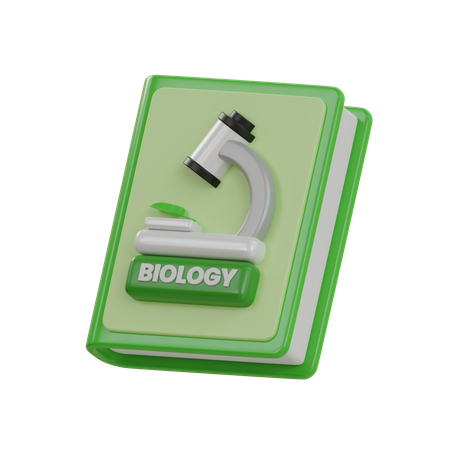 Libro de biología  3D Icon