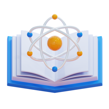 Libro de ciencia  3D Icon