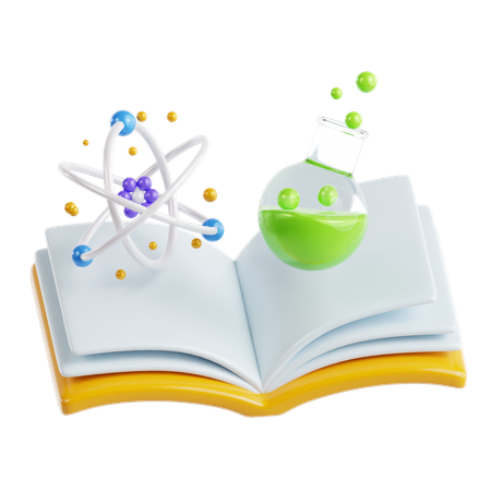 Libro de ciencia  3D Icon