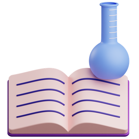 Libro de ciencia  3D Icon