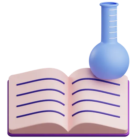 Libro de ciencia  3D Icon