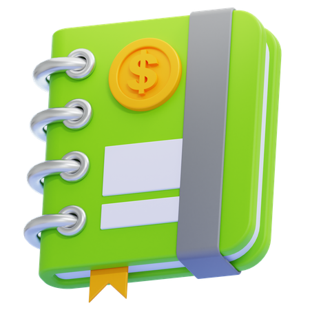 Libro de contabilidad  3D Icon