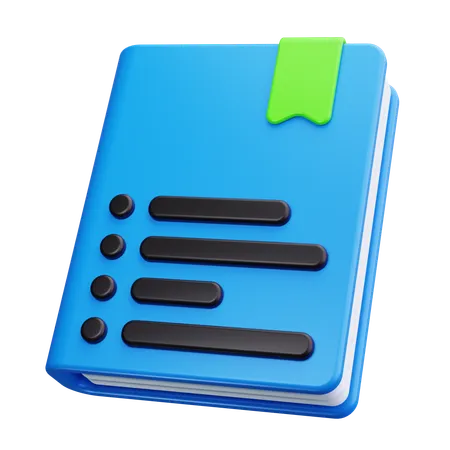 Libro mayor  3D Icon