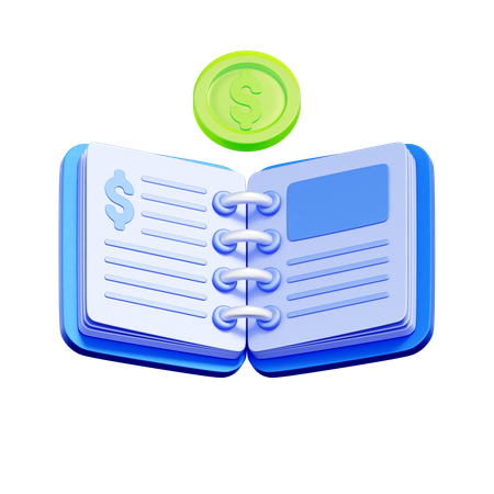 Libro de contabilidad  3D Icon