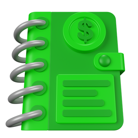 Libro de contabilidad  3D Icon