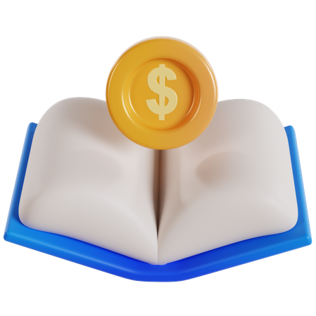 Libro de contabilidad y finanzas.  3D Icon
