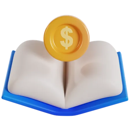 Libro de contabilidad y finanzas.  3D Icon