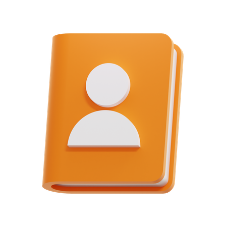 Libreta de contactos  3D Icon