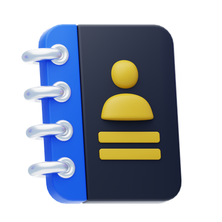 Libreta de contactos  3D Icon