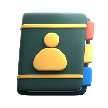 Libreta de contactos  3D Icon