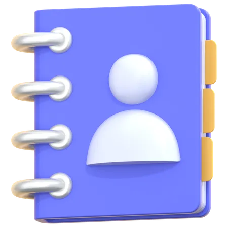 Libreta de contactos  3D Icon