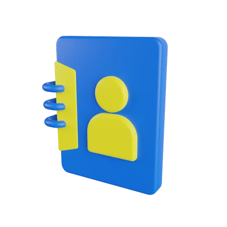 Libreta de contactos  3D Icon