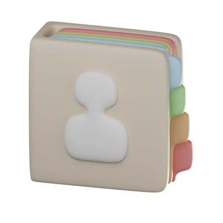 Libreta de contactos  3D Icon